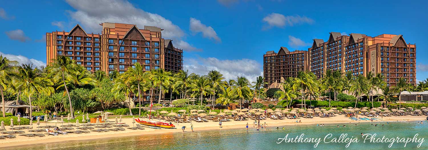 panoramic photo of Aulani Disney Resort & Spa, KoOlina, Oahu, Hawaii