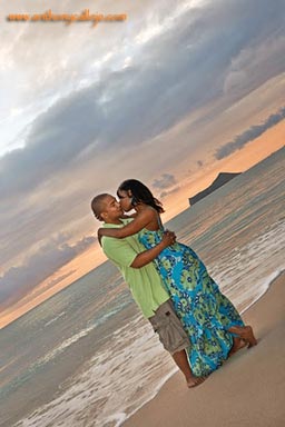 Oahu Beach Engagement Portraits