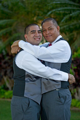 Oahu gay wedding photography