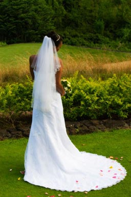 Honolulu Wedding Portrait Photographer - Portrait of Bride