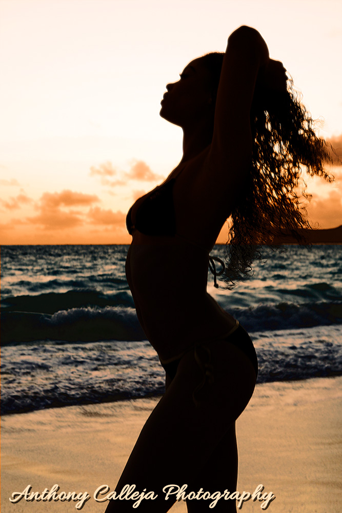 Sunrise Swimsuit Photo Session - Waimanalo Beach, Oahu, Hawaii