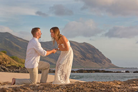 surprise proposal engagement photographer oahu hawaii