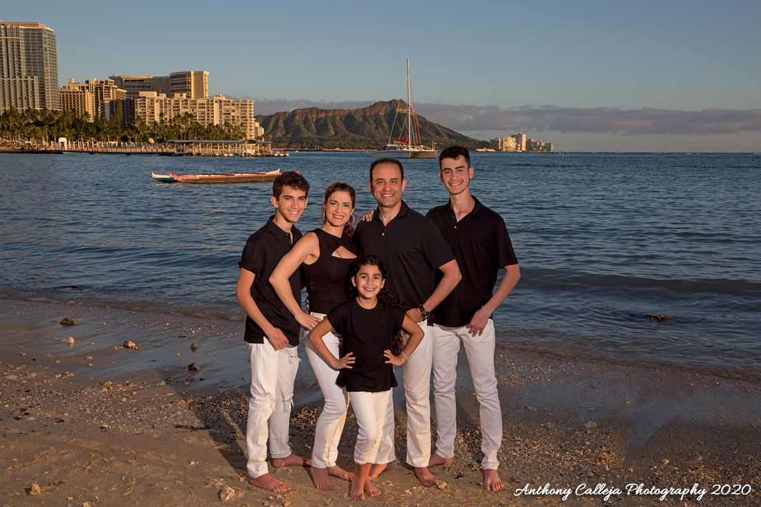 Waikiki Beach Sunset Family Photos