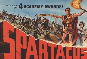 Spartacus: The rebellious Thracian Spartacus, born and raised a slave, is sold to Gladiator trainer Batiatus. After weeks of being trained to kill for the arena, Spartacus turns on his owners and leads the other slaves in rebellion. As the rebels move from town to town, their numbers swell as escaped slaves join their ranks. Under the leadership of Spartacus, they make their way to southern Italy, where they will cross the sea and return to their homes.1960
