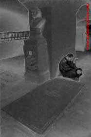 "Ancestors Revisited" is a self-portrait taken in 1999 at my paternal grandparents’ grave, located in the crypt beneath the Basilica of the Assumption of Mary in Mosta, Malta.