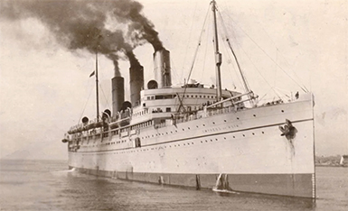 My father Pacifico Calleja traveled to America for the first time aboard the Empress of Asia in 1921.