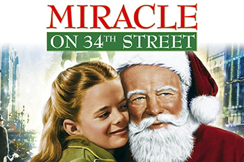 Miracle on 34th Street: In this Christmas classic, an old man going by the name of Kris Kringle (Edmund Gwenn) fills in for an intoxicated Santa in Macy's annual Thanksgiving Day parade. Kringle proves to be such a hit that he is soon appearing regularly at the chain's main store in midtown Manhattan. When Kringle surprises customers and employees alike by claiming that he really is Santa Claus, it leads to a court case to determine his mental health and, more importantly, his authenticity. (1947)
