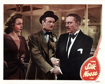 Noose: In post-WWII Britain, an American fashion journalist, her ex-army fiancé, and a gang of honest tough guys from a local gym attempt to bring black market organised crime to justice. (1948)