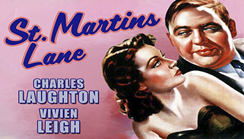 St. Martin's Lane: Street performer Charles Staggers (Charles Laughton) befriends orphan and would-be dancer Libby (Vivien Leigh) and adds her to his act. When the group meets songwriter Harley Prentiss (Rex Harrison), Libby ambitiously pursues him. A quarrel with Charles over the matter leads to Libby dropping him from a show arranged by Prentiss. Soon after, Libby takes up with Prentiss, and his songs make her famous all over London. Charles takes Libby's rejection hard and allows it to nearly ruin his career. 1938