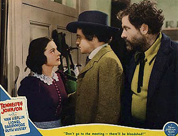 Tennessee Johnson: This biopic focuses on Andrew Johnson, the first American president to be impeached. Initially an uneducated drifter who stumbles upon a job as a tailor in a Tennessee town, Johnson (Van Heflin) is taught to read by librarian and future wife, Eliza (Ruth Hussey). Eliza convinces him to enter a local election, and, from there, Johnson rises swiftly. However, after inheriting the presidency in the wake of Abraham Lincoln's assassination, he finds himself on unsteady political ground. 1942 