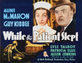 While the Patient Slept: Murder and mayhem plague a group of hostile friends and relatives gathered at the home of a wealthy stroke victim.
